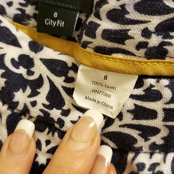 J Crew capri black and white pants - Picture 4 of 5